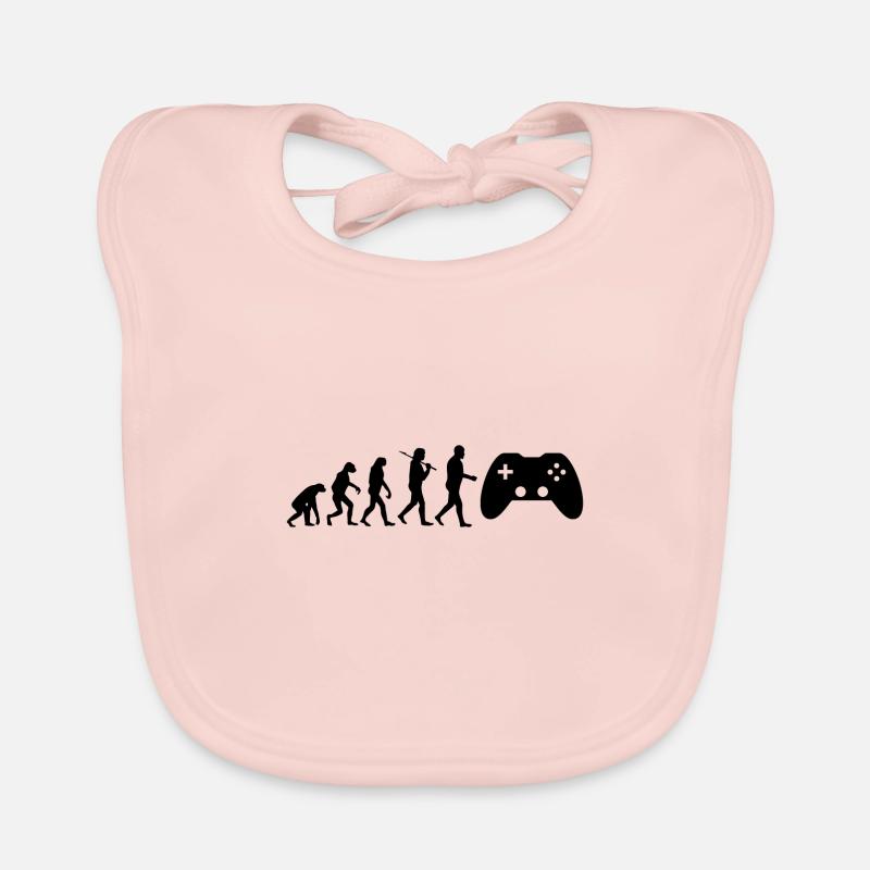 Gaming Evolution Gaming développement du don - Bavoir bio Bébé - rose