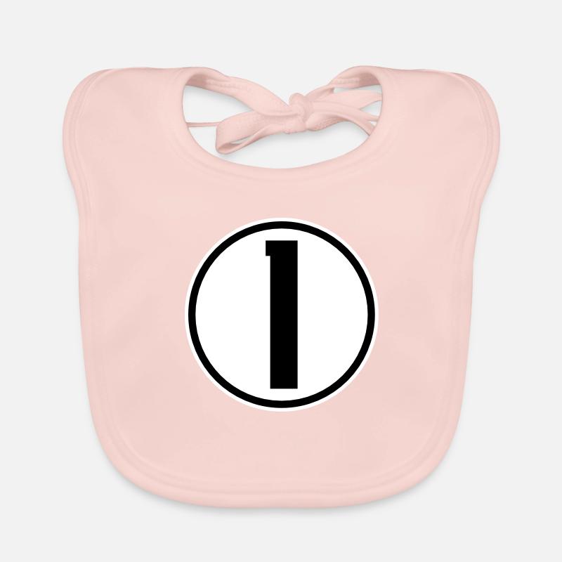 1 - Baby Bio-Lätzchen - Rose