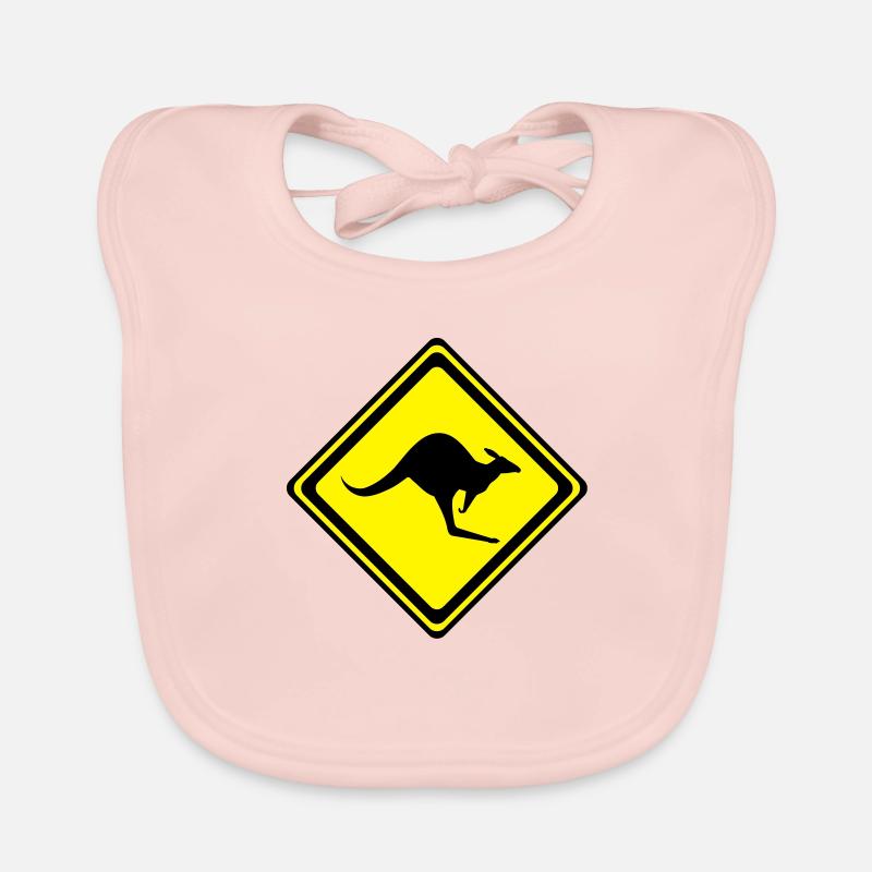 Kangaroo__V001 - Baby Bio-Lätzchen - Rose