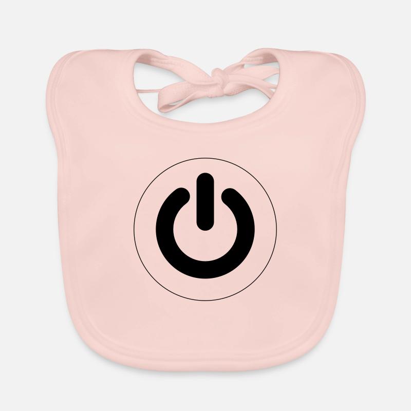 ON Button Hintergrund weiß Baby Bio-Lätzchen