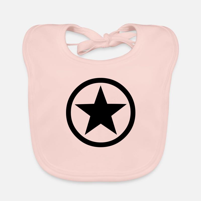 Star Inside Circle Baby Bio-Lätzchen