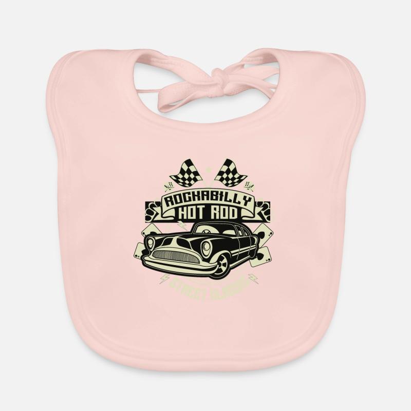 Rockabilly Hotrod Bavoir bio Bébé
