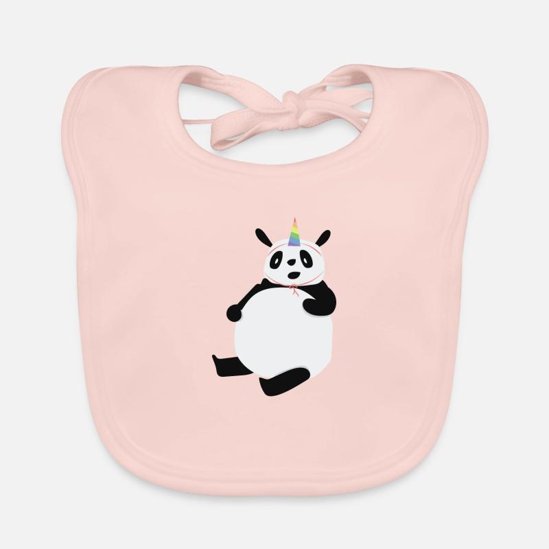 Panda Einhorn Baby Bio-Lätzchen