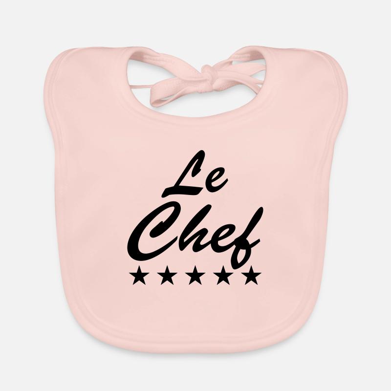 Le Chef Star Chef Chef Logo Text Star Chef Organic Baby Bibs