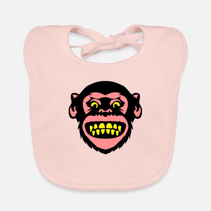 monkey monkey Grimasse 8 Baby Bio-Lätzchen