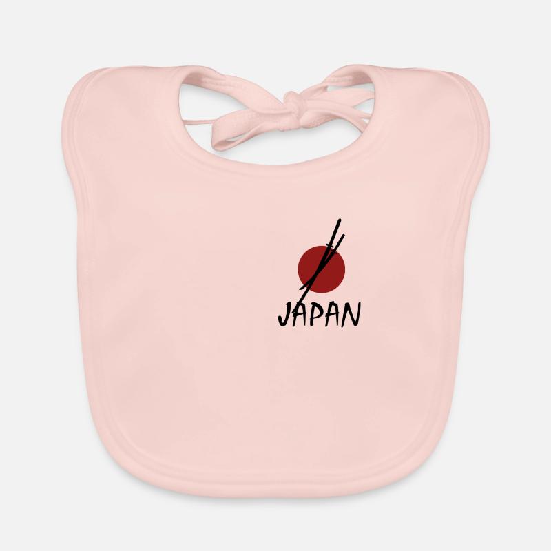 Japan Samurai Schwerter rote Sonne Baby Bio-Lätzchen