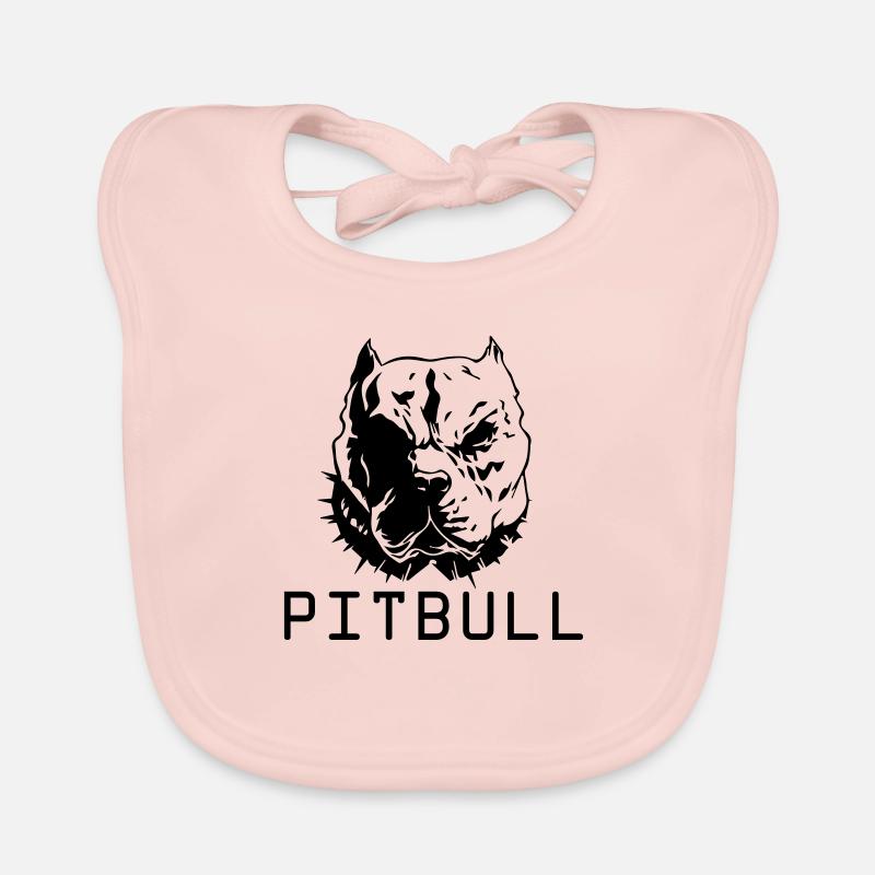 pitbull dog Baby Bio-Lätzchen