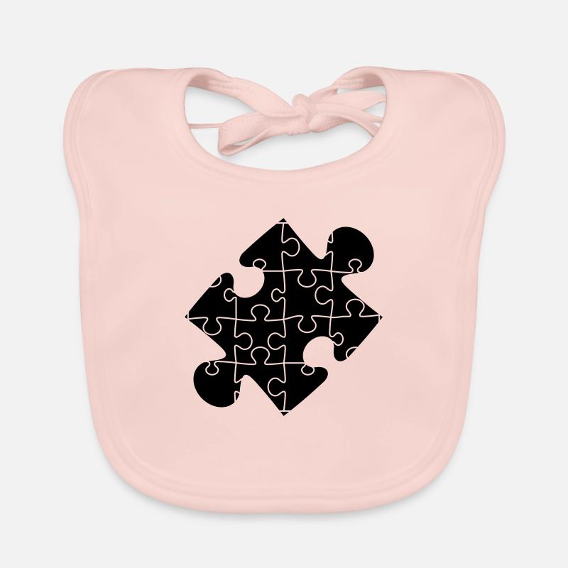puzzle pattern puzzle piece Puzzle puzzle Organic Baby Bibs