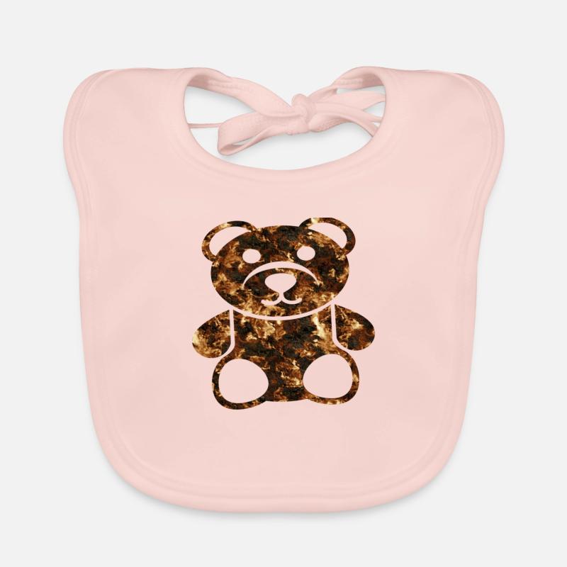 Burning Bear T- Shirt Organic Baby Bibs