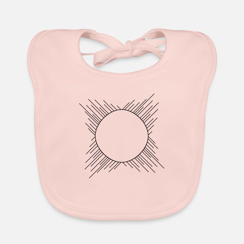 circle frame ring stripe lines around border c Organic Baby Bibs