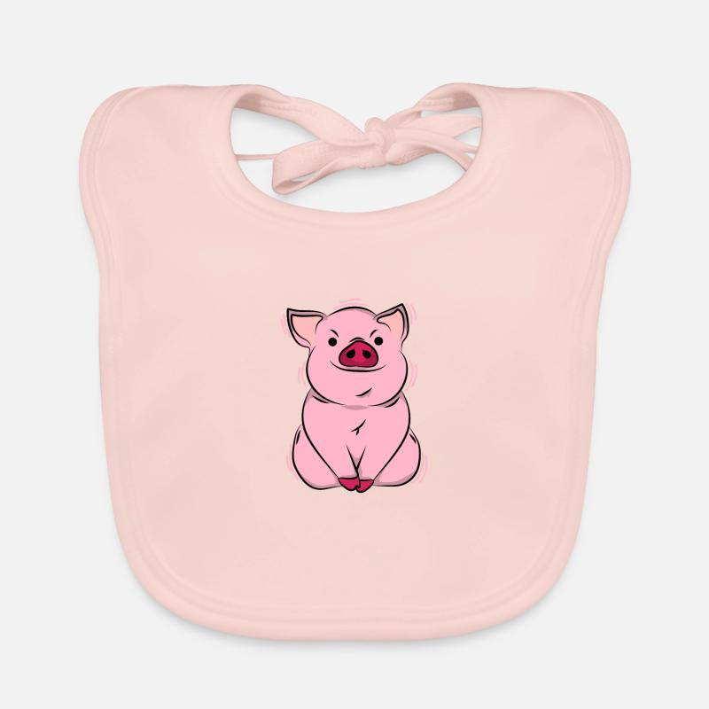 Cochon Bavoir bio Bébé