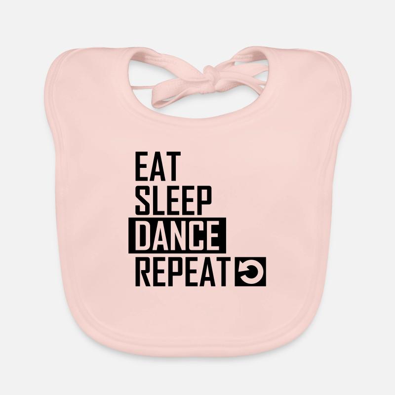 Eat sleep Dance Repeat Tanzen Baby Bio-Lätzchen