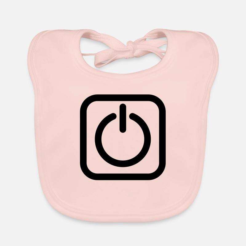 Off on on off power switch Organic Baby Bibs