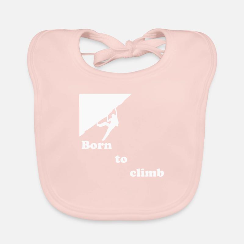 Escalade en bloc escalade - Bavoir bio Bébé - rose