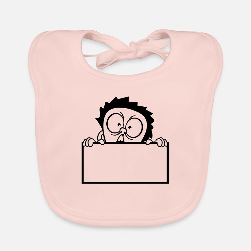 text shield hiding wall wall write erschr Organic Baby Bibs