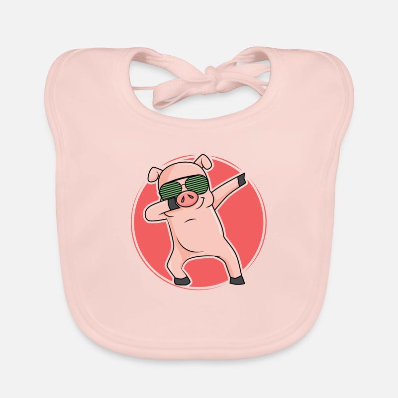 Dabbing Pic cochon dab cool dance move Bavoir bio Bébé