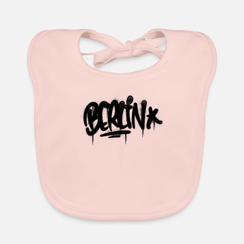 BERLIN graffiti Organic Baby Bibs
