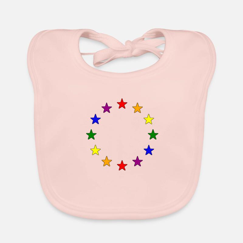 Drapeau arc-en-ciel pour l’Europe Bavoir bio Bébé
