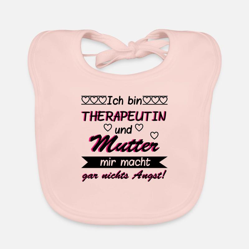 Therapeutin und Mutter Baby Bio-Lätzchen