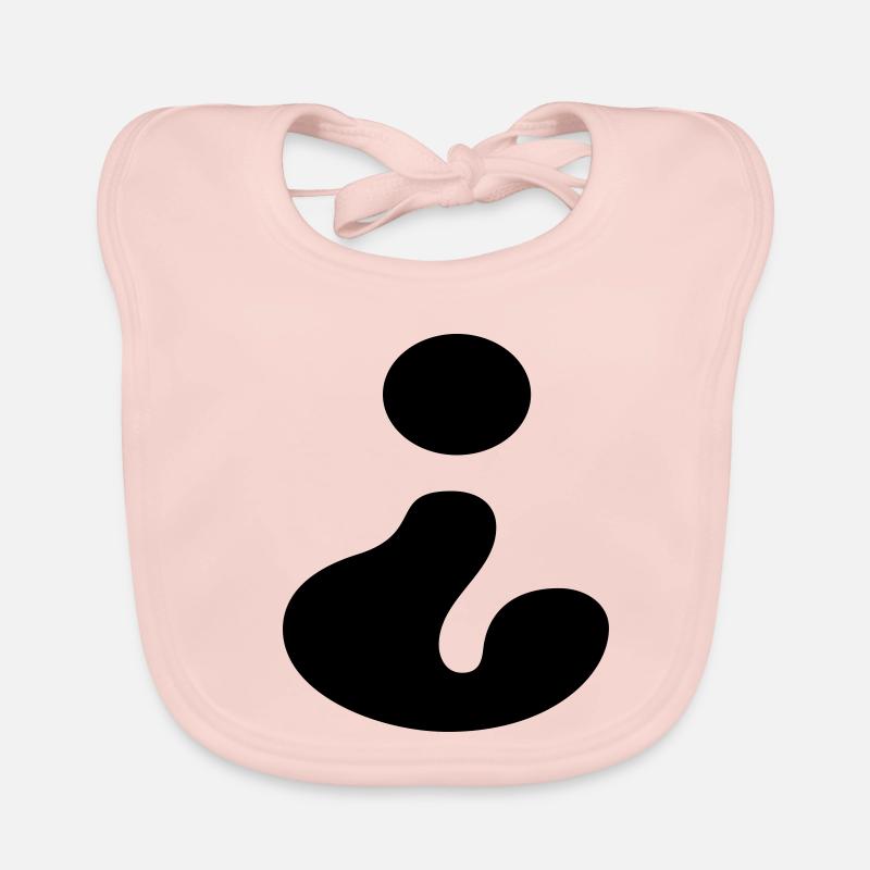 Question mark, spanish - Organic Baby Bibs - rose