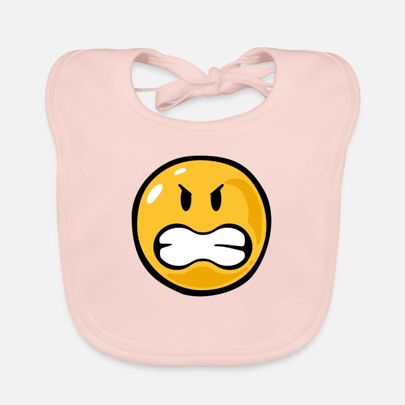 Smiley angry Bavoir bio Bébé