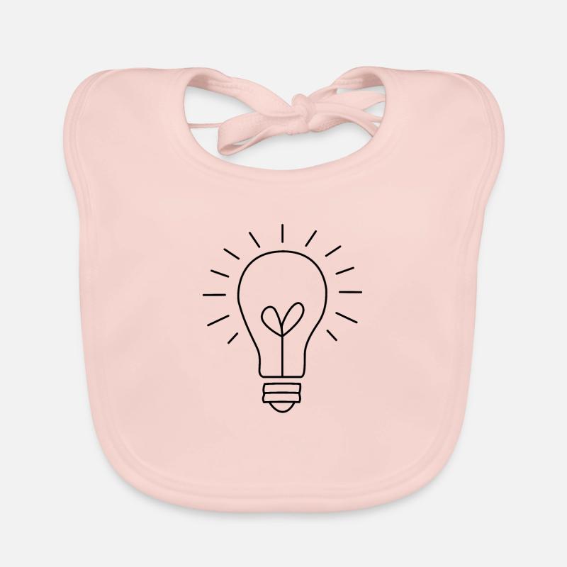 light bulb Organic Baby Bibs