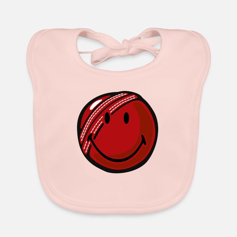 Smiley Cricket Ball Bavoir bio Bébé