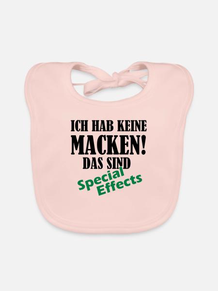 keine_macken_02 - Baby Bio-Lätzchen - Rose - Vorne