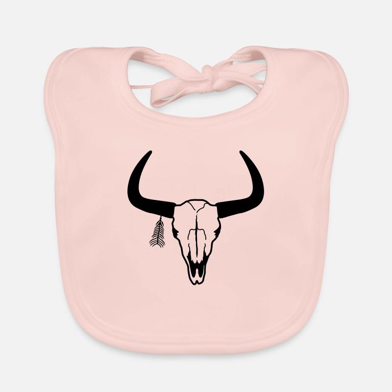 crâne d'animal Bavoir bio Bébé