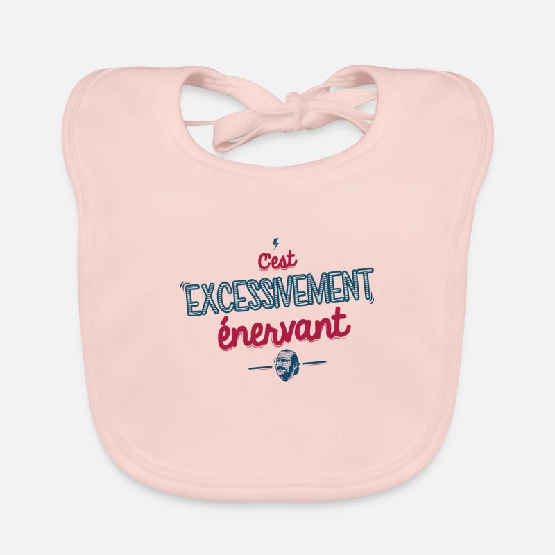 Excessivement Enervant - Bavoir bio Bébé - rose