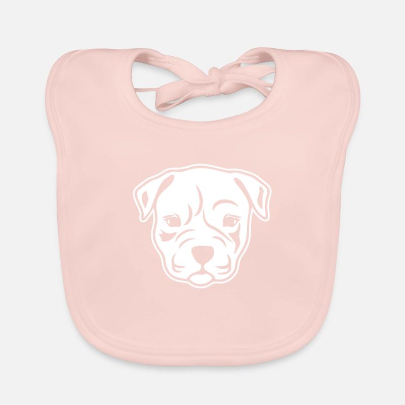 Pitbull - Bavoir bio Bébé - rose