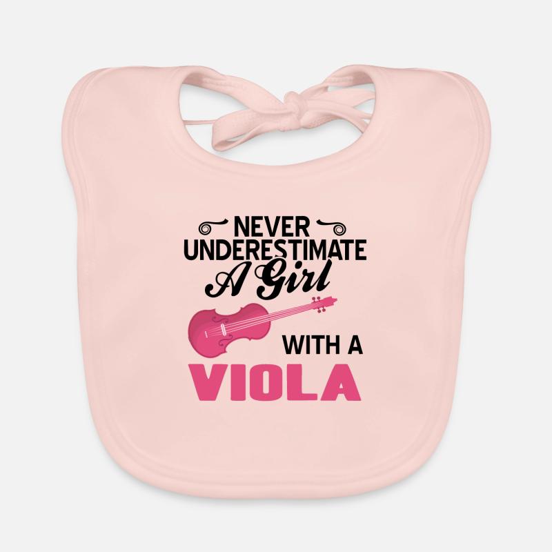 Bratsche - Baby Bio-Lätzchen - Rose