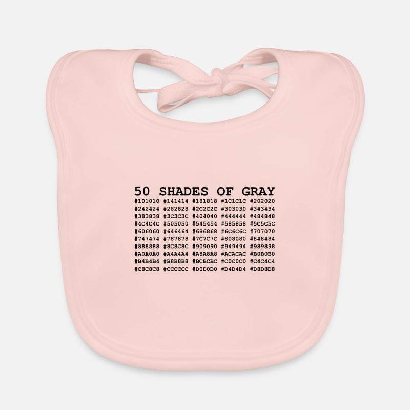 50 nuances de gris Bavoir bio Bébé