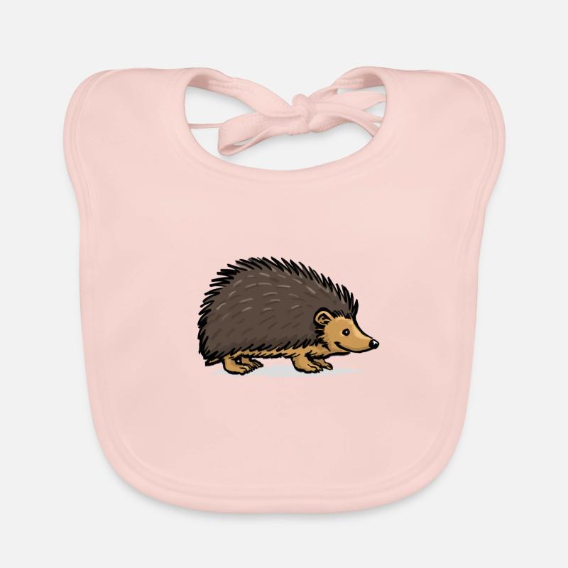 Igel - Baby Bio-Lätzchen - Rose