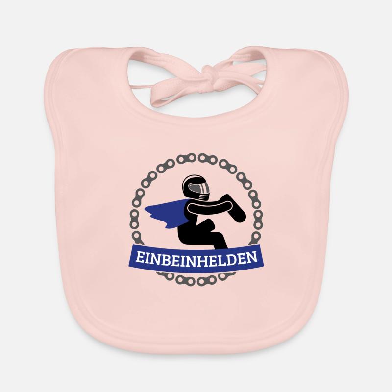 Einbeinhelden 3-farbig Baby Bio-Lätzchen
