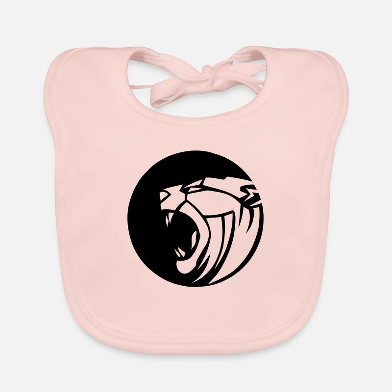 panthere logo kreis Baby Bio-Lätzchen