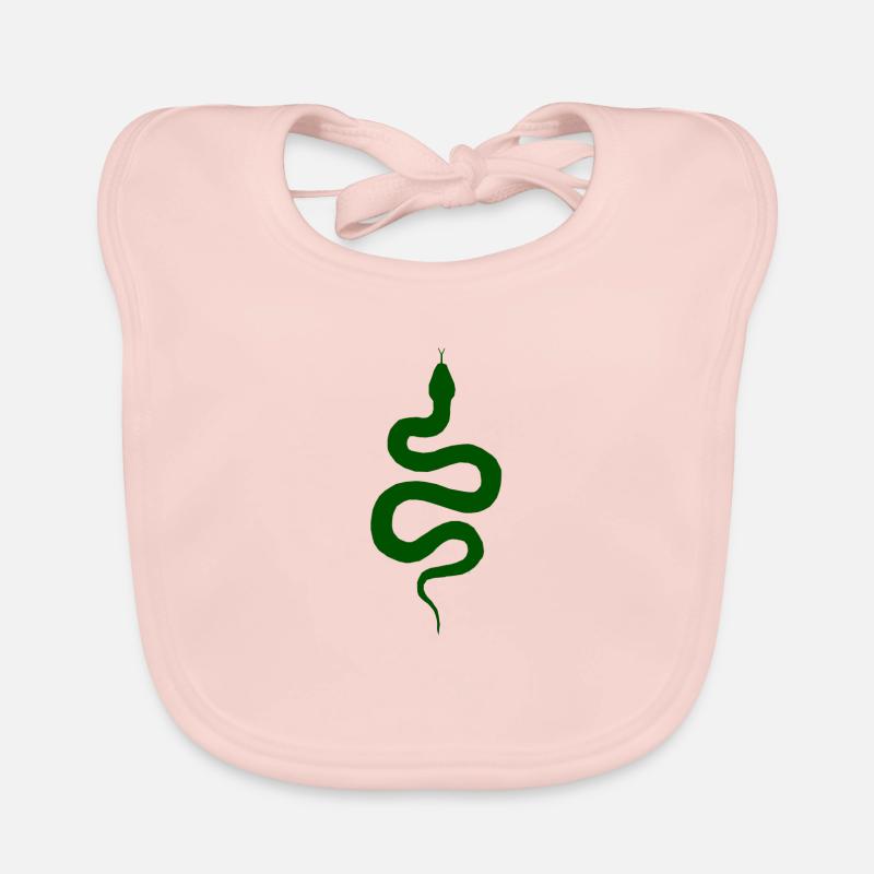serpent vert Bavoir bio Bébé
