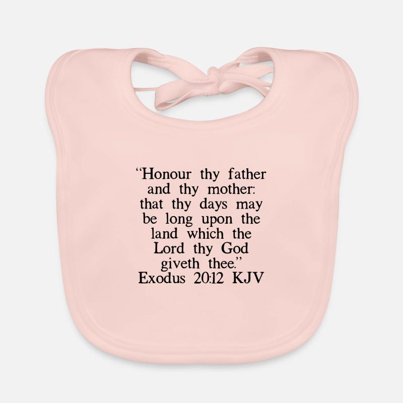 Exode 20:12 LSG Bavoir bio Bébé