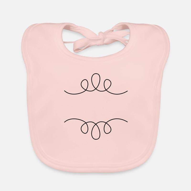 line circles Organic Baby Bibs