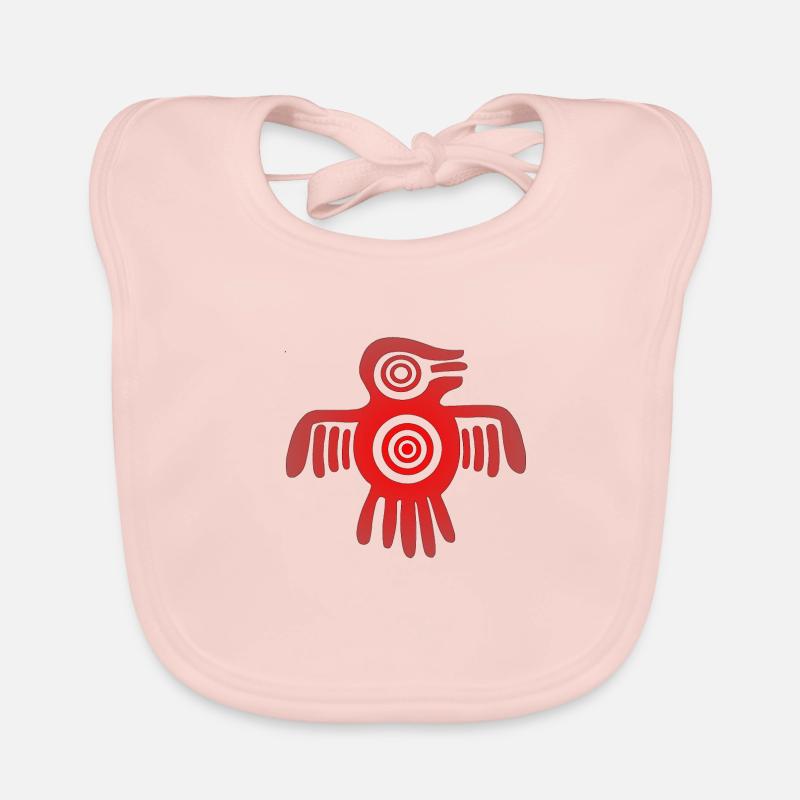 Aztec bird Organic Baby Bibs