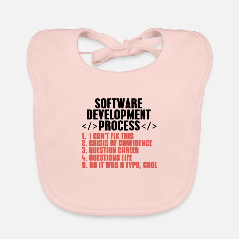 Programmierer Coder Softwareentwickler Geschenk Baby Bio-Lätzchen