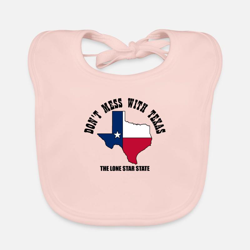 Don’t mess with Texas Bavoir bio Bébé