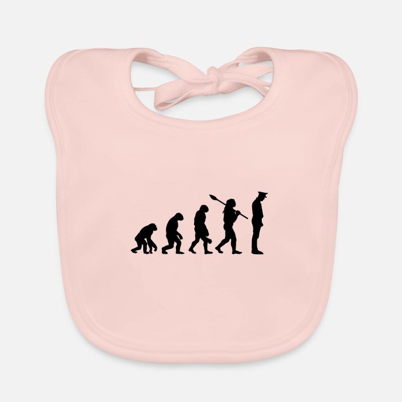 Polizist der Evolution Polizist Baby Bio-Lätzchen