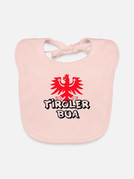 Tiroler Bua - Baby Bio-Lätzchen - Rose