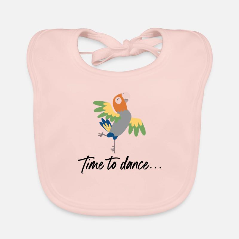Tanzen - Baby Bio-Lätzchen - Rose