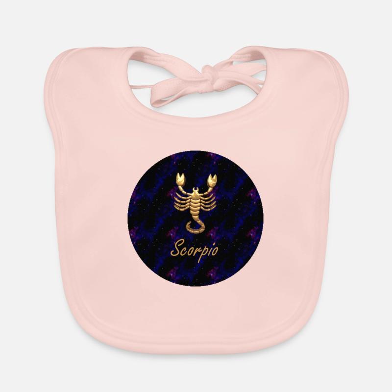 Scorpio Scorpion - Bavoir bio Bébé - rose