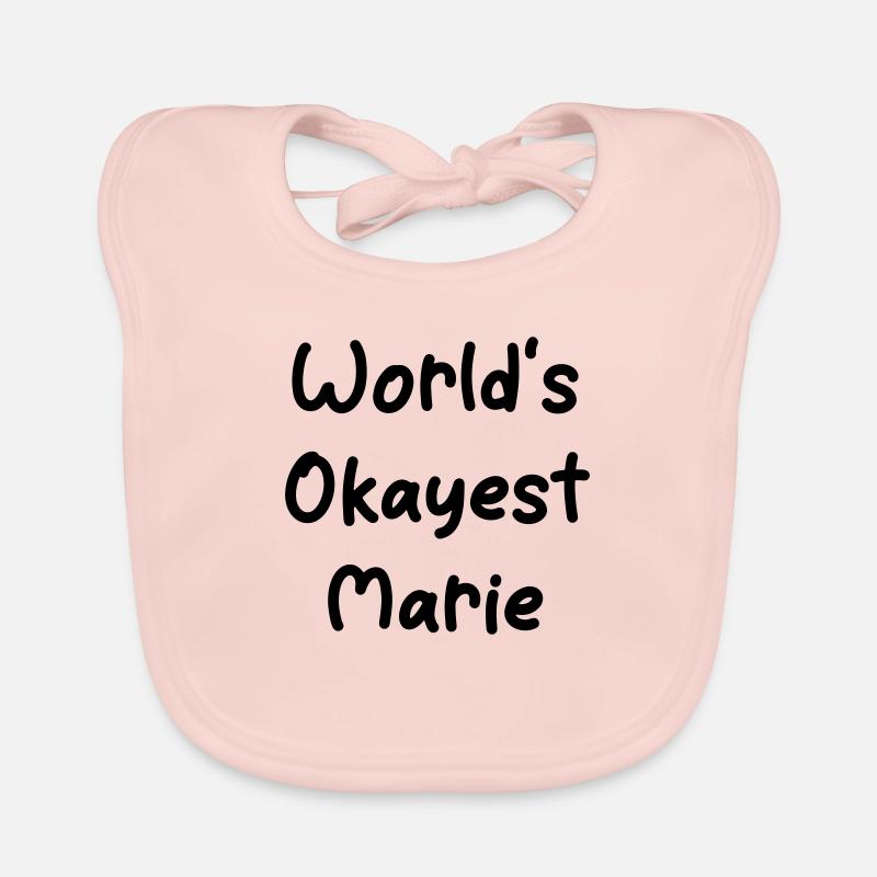 World’s okayest Marie - Bavoir bio Bébé - rose