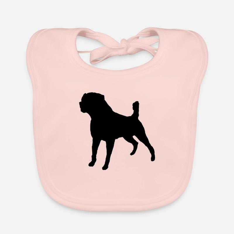 Rottweiler Black Schwarz Organic Baby Bibs