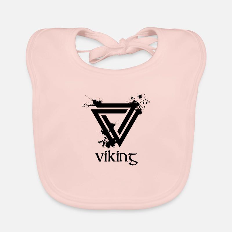 viking - Bavoir bio Bébé - rose