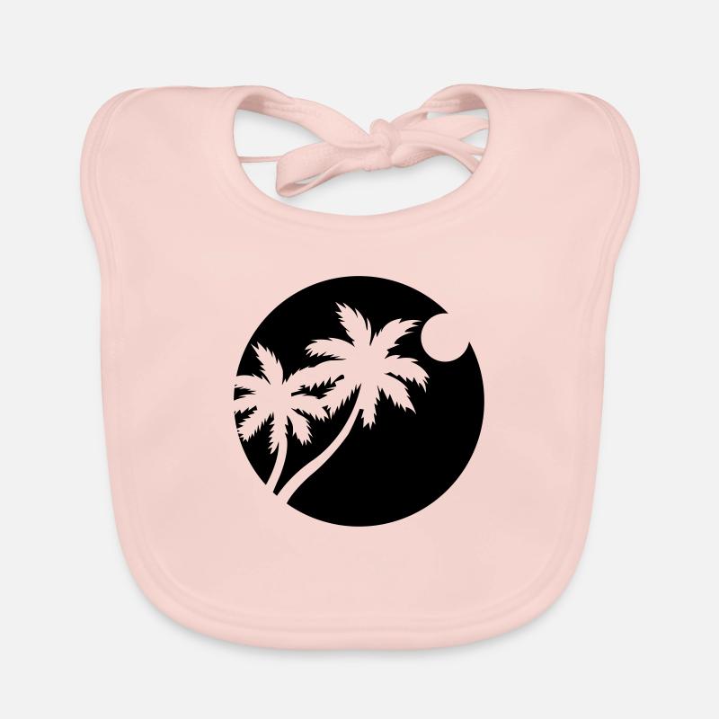 Palm trees Organic Baby Bibs